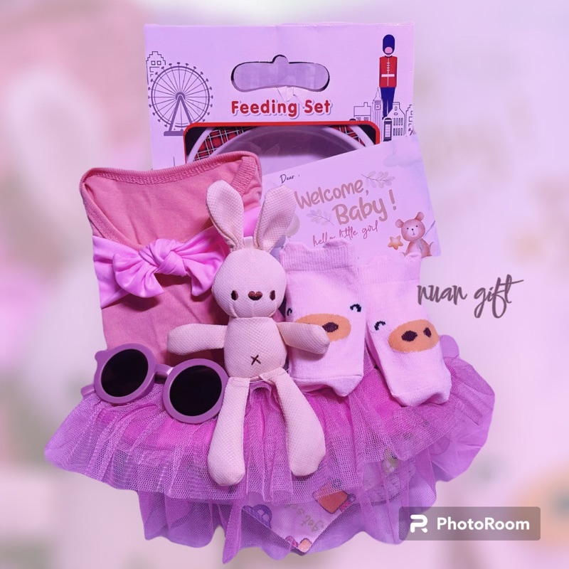 

Parcel Hampers bayi cewek + boneka bunny