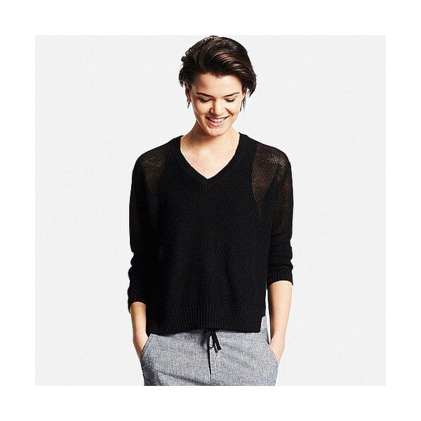 Unq mesh v neck sweater