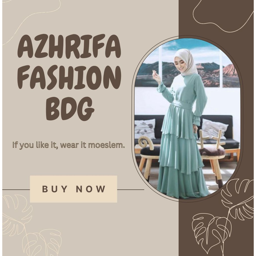 (Promo) Fashion Dress Muslim Wanita Gamis Kenza Long Dress Grosir Populer Muslimah