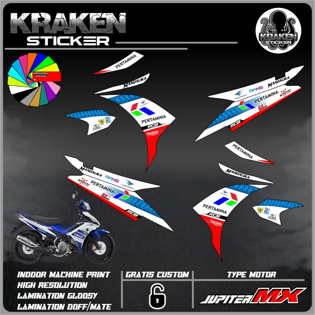 STRIPING STICKER JUPITER MX 135 NEW STIKER JUPITER MX 135 NEW STICKER LIS LIST YAMAHA JUPITER MX 135