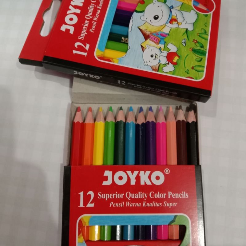 

Pensil Warna Joyko Pendek CPS-12, 12 Warna