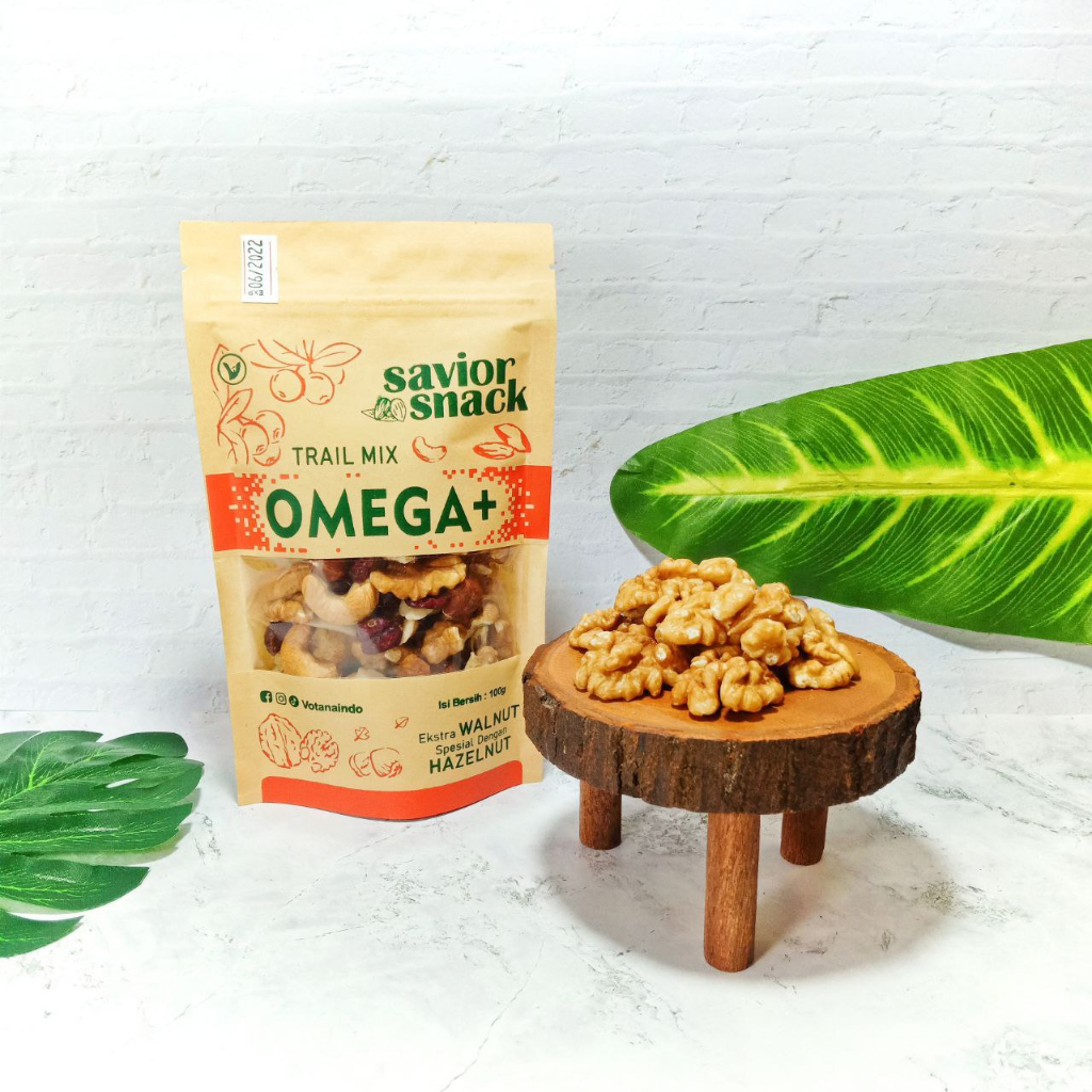 Trail Mix SUPERFOOD Omega+ Cemilan Sehat Roasted Mix Nuts &amp; Fruit Dried, Cranberry, Walnut, Hazelnut, Pili, Raisin Gold, Mete - Makanan Enak Bergizi, Tinggi Nutrisi - Savior Snack