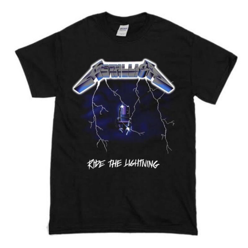 KAOS BAND METALLICA - RIDE THE LIGHTING | T-SHIRT BAND METALLICA BLACK VINTAGE | BAJU BAND METALLICA