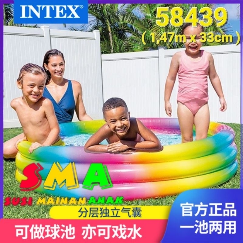 Intex Kolam Renang Pelangi 58439  (1.47m x 33cm)