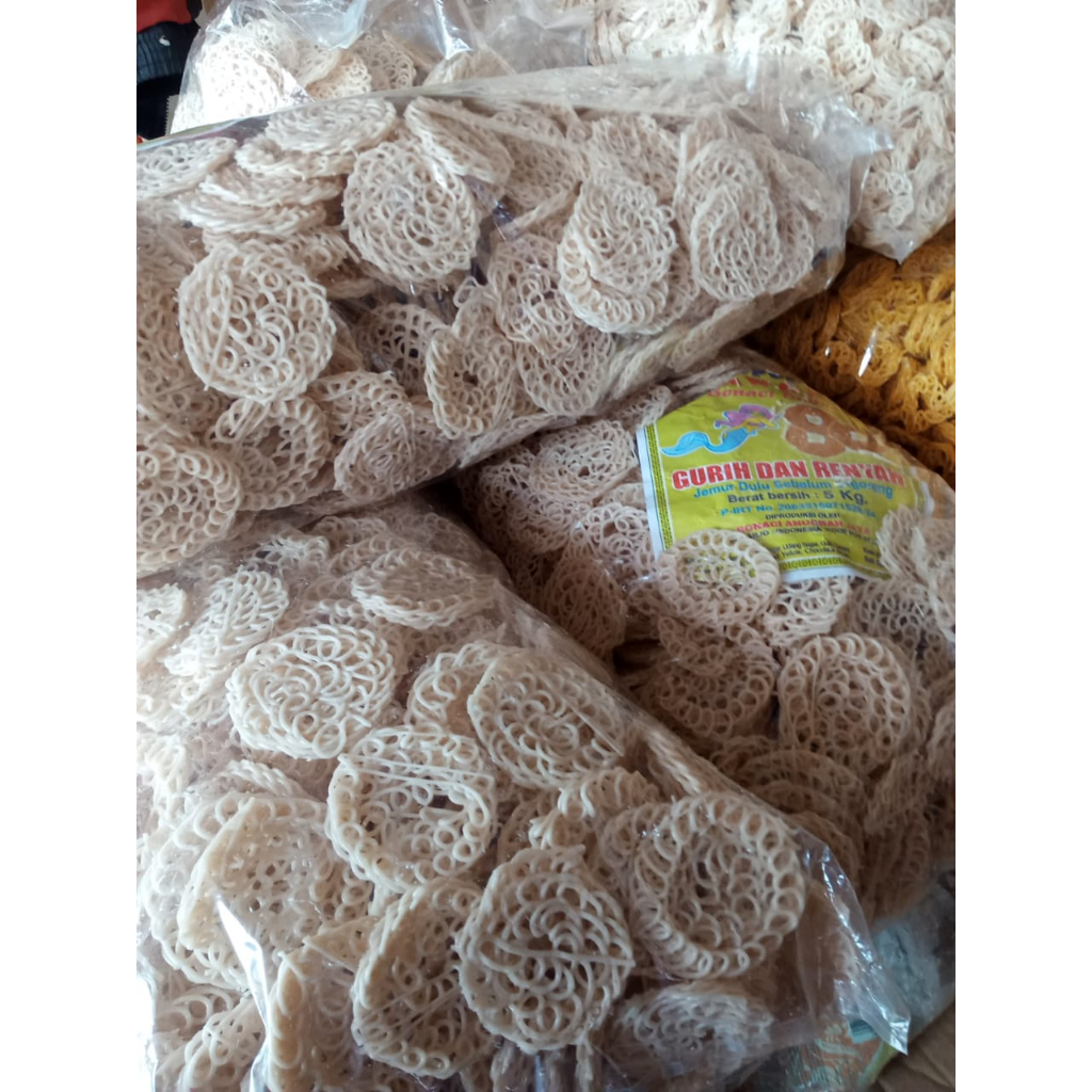 

kerupuk mawar mentah 500gr murah/KERUPUK MAWAR BESAR/KECIL