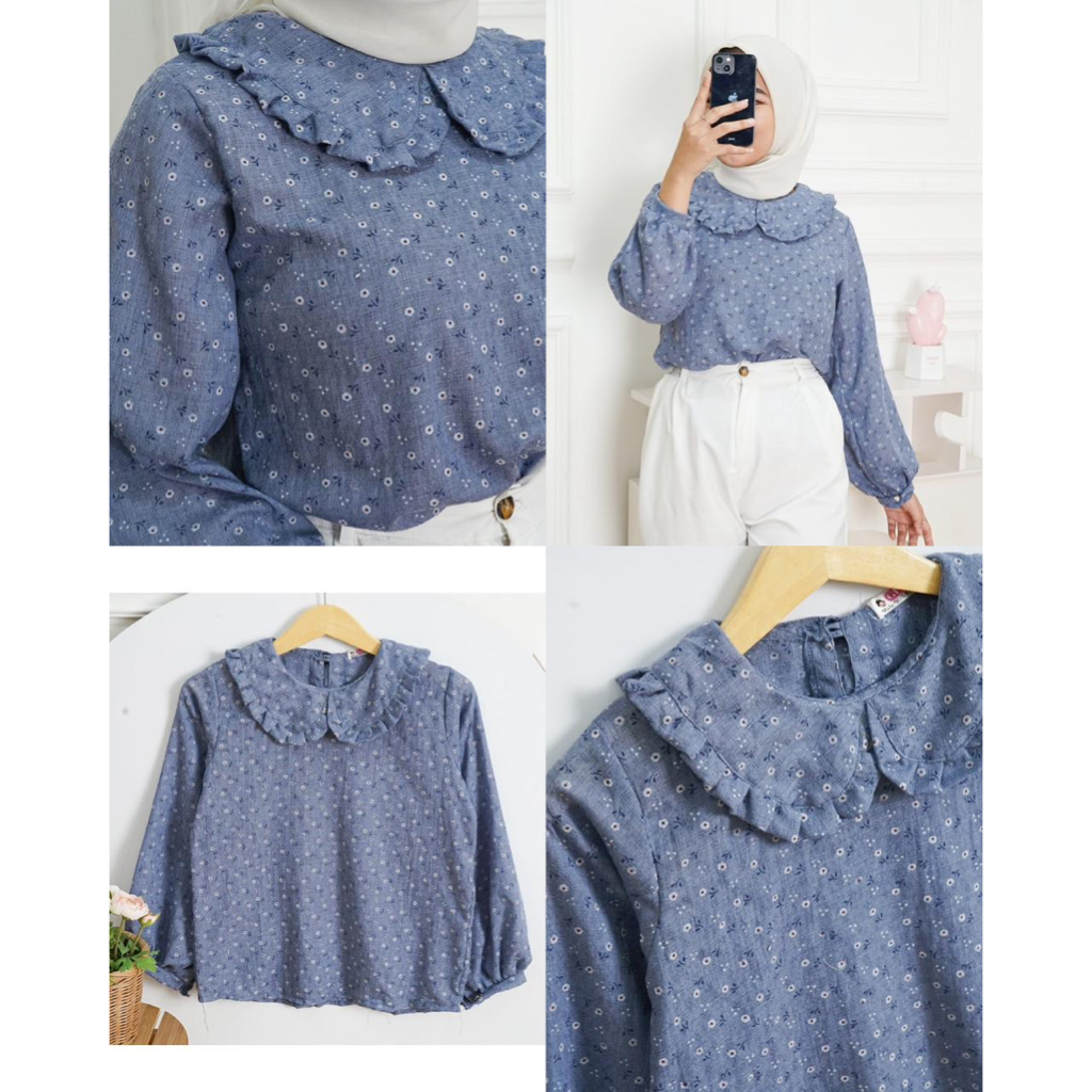 GFS DREZY CRINCLE BLOUSE