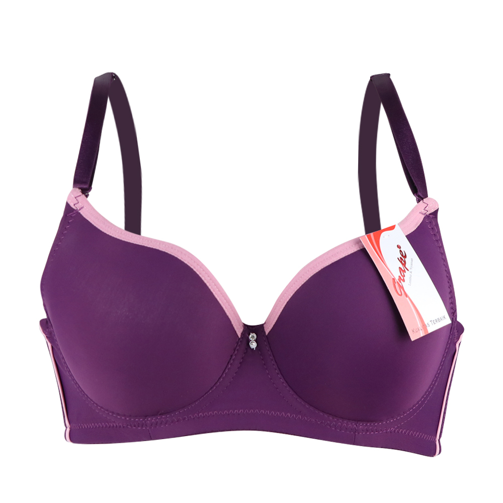 Grape - Wings Bra Pushup Berkawat Bh Busa Sedang Push Up Kawat Spm 0373