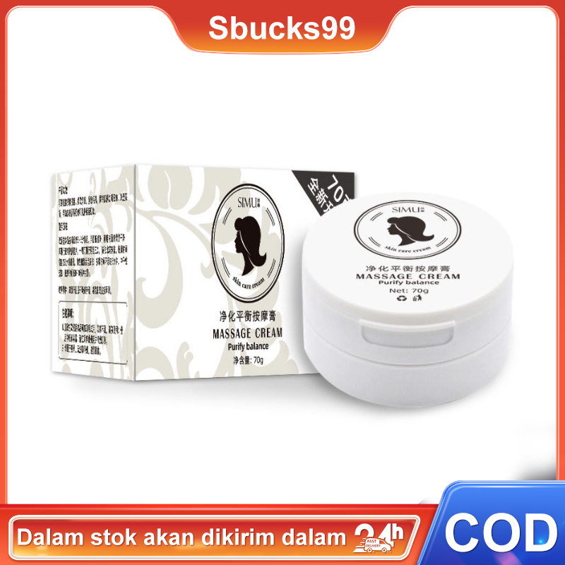 MASSAGE CREAM 70g Krim Alat Detox Krim Detox Cream Purify Balance Cream Face Massage Whiteninng