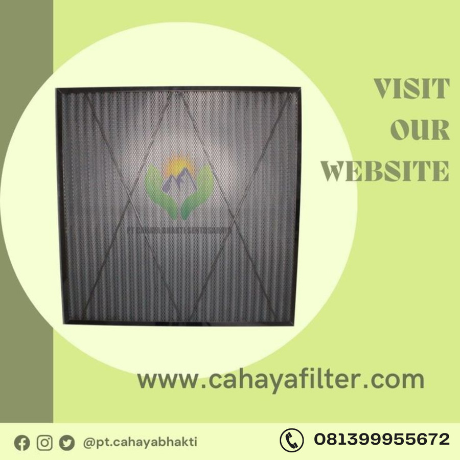 Metal Frame Pleated Panel Filter AHU