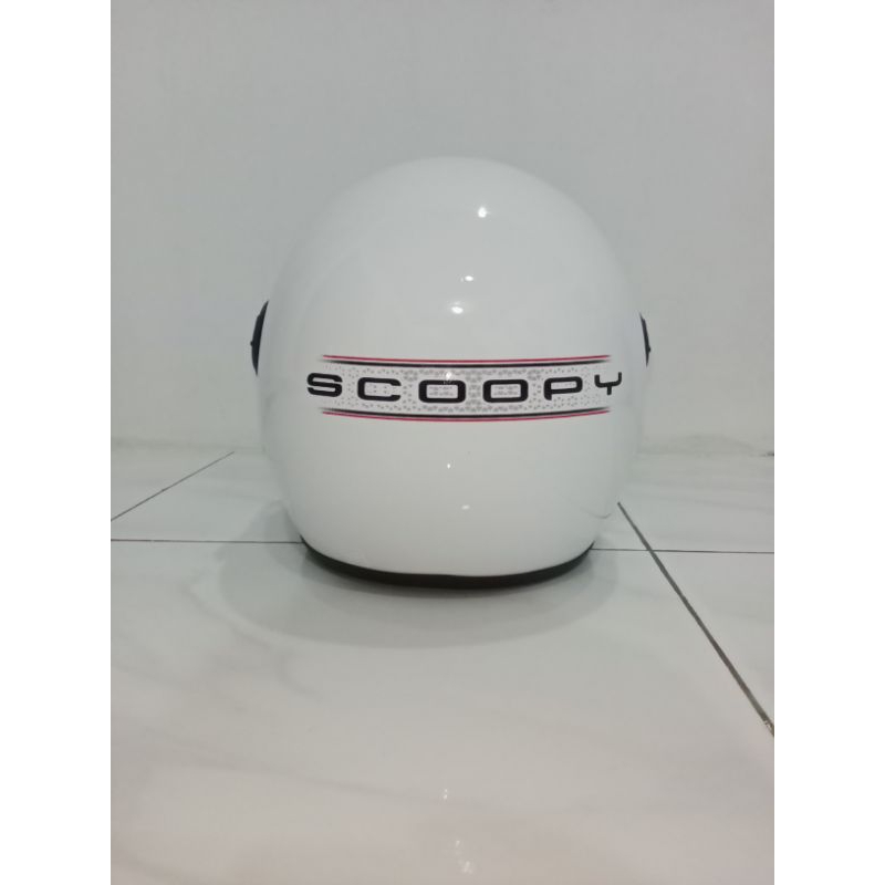 HELM BOGO REPRO SCOOPY KACA PILOT FUL LEHER SNI