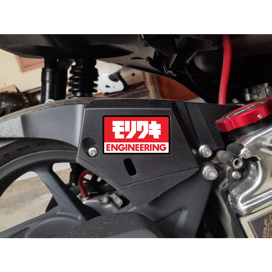 Cutting Sticker Hugger Airblade Vario Moriwaki Engineer Ukuran 8.3 x 4