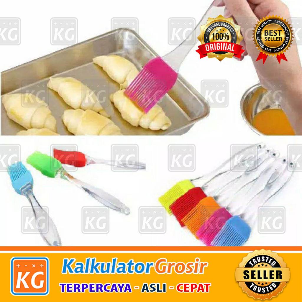 Kuas Silikon Brush Mentega Saus Food Grade Oles Bumbu Roti Barbeque BBQ Kue Masker Muka Serbaguna