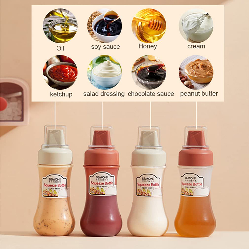 Botol Saus Botol Minyak Botol Kecap Botol Mayonaise Saos Portable Bahan Plastik PP silikon