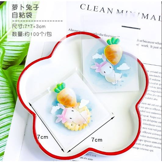 

Plastik Fancy Cookies - Kue - Permen - CARROT RABBIT 7X7