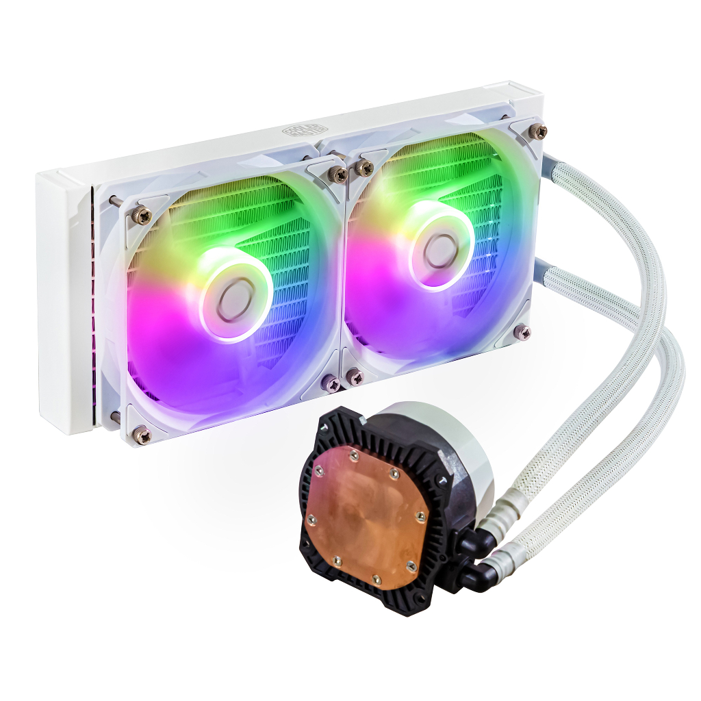 Cooler Master MasterLiquid 240L Core ARGB White CPU Liquid Cooler