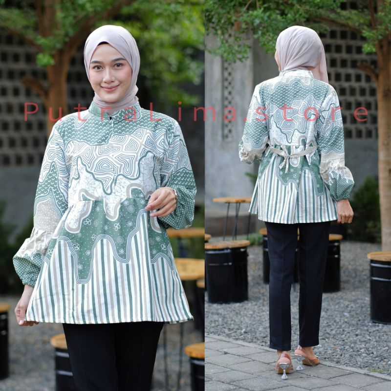 BATIK WANITA MODERN  ATASAN BATIK WANITA KANTOR