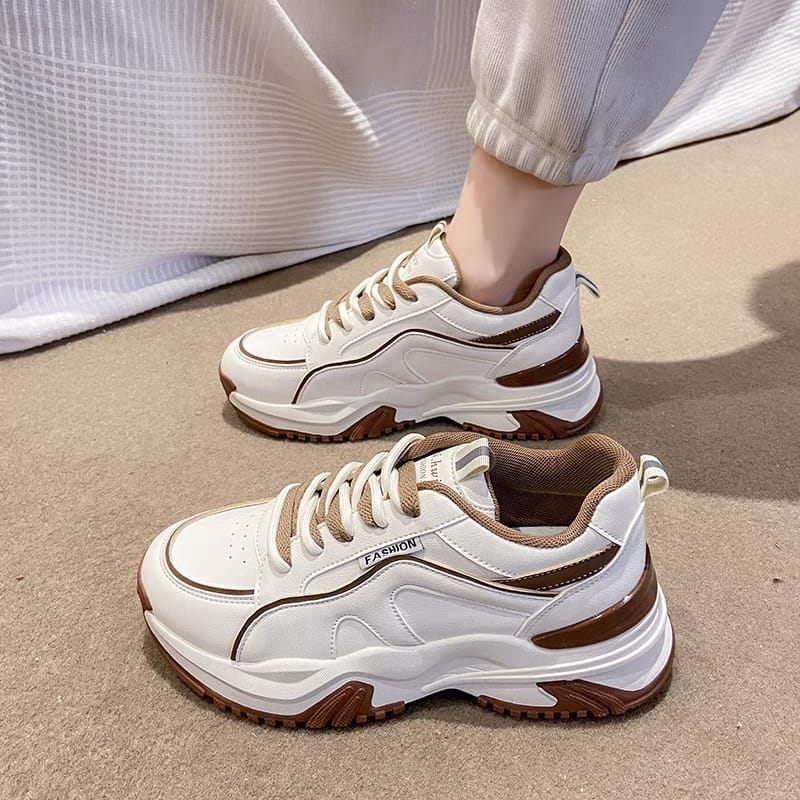 GROSIRTAS &quot;FREE BOX&quot; LV0218 Sepatu Sneakers Wanita Import Sport Shoes Sepatu Fashion Wanita Korea Premium Quality