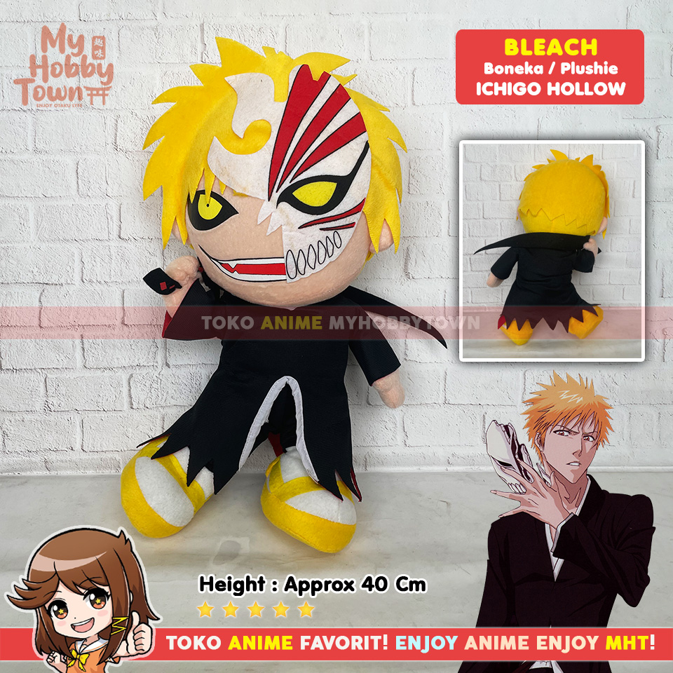 Boneka Anime Plushie Plush Bleach Ichigo Kurosaki Bankai Hollow