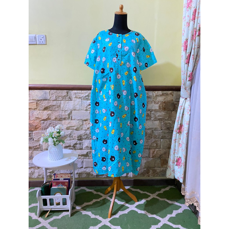 Daster premium murah warna biru muda