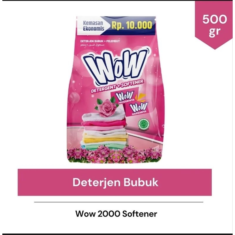 Wow Detergent Bubuk dan Pelembut - Sabun Cuci Baju
