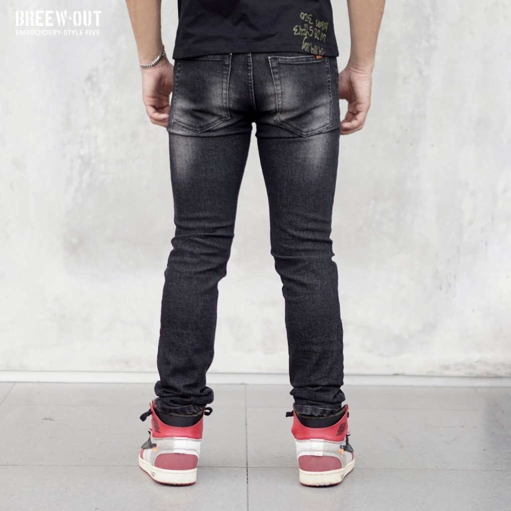 GEVAR Celana Jeans Emblem Bordir Premium Jeans Panjang Pria