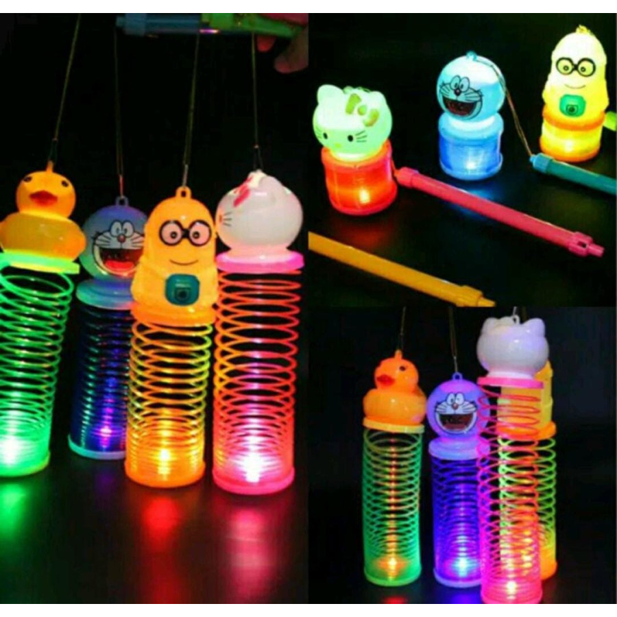 Lentera lampu Mainan Anak Mini Kartun mainan Rainbow karater k166