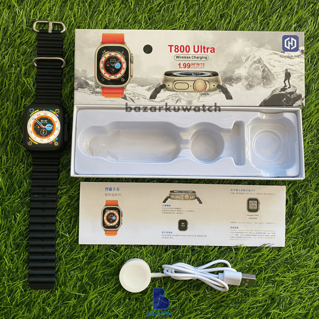 Smartwatch T800 Ultra Jam Tangan Pria Jam Tangan Pintar Jam Tangan Cowok Jam Tangan Sport Jam Smartwatch Pria