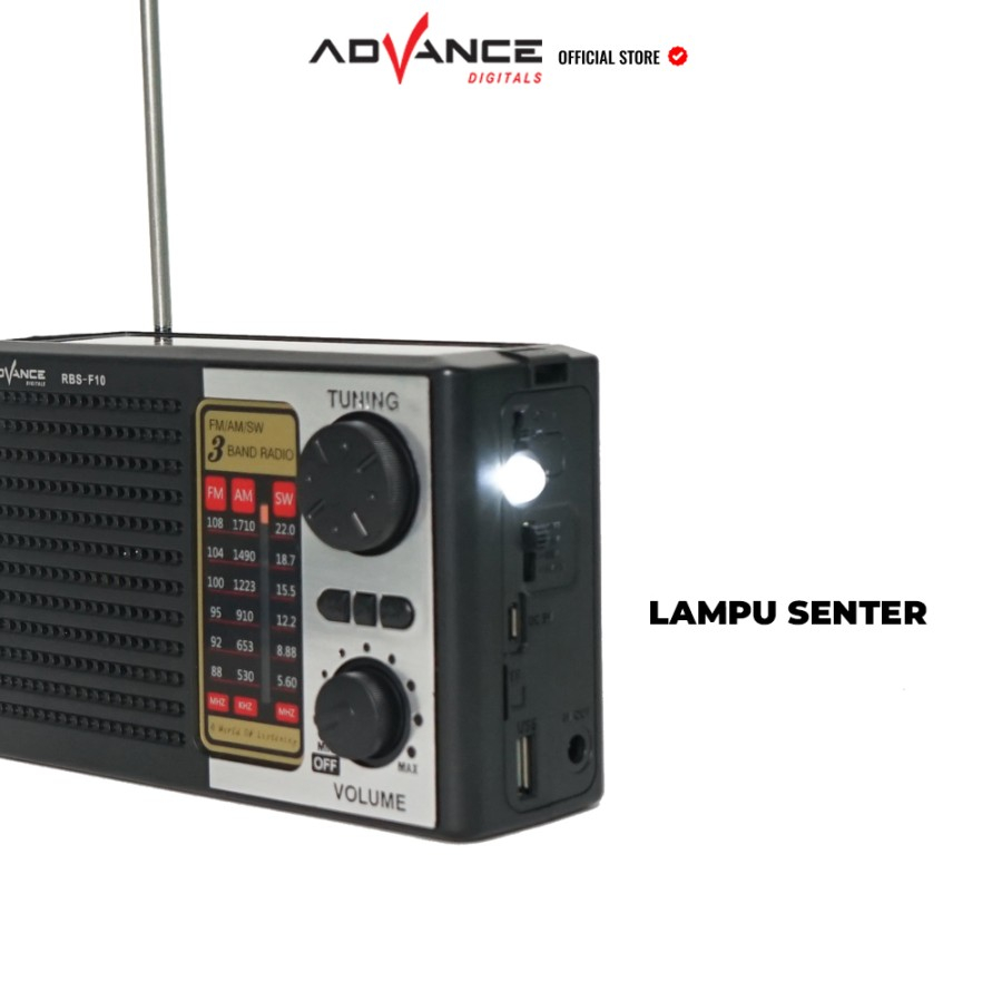 RADIO PORTABLE ADVANCE F10 SPEAKER BLUETOOTH AM FM SENTER