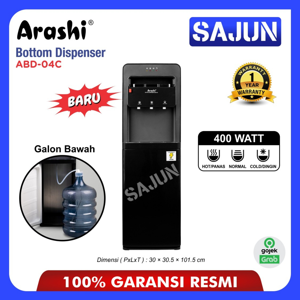 Arashi ABD-04C Bottom Dispenser Dispenser Galon Bawah ABD04C