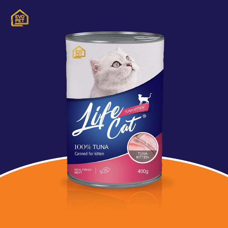 Makanan Kucing Life Cat Kitten Tuna Paket(24) Makanan Kucing Wet Food