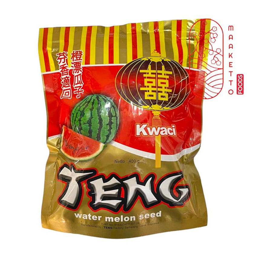 

Kwaci Teng / Kuaci Kwaci Biji Semangka Teng / Water Melon Seed 400gr