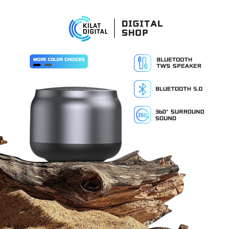 TWS Mini Bluetooth Speaker/Portable Wireless Speaker/Bluetooth 5.0/TWS Built-in-Mic/Bass Stereo Call