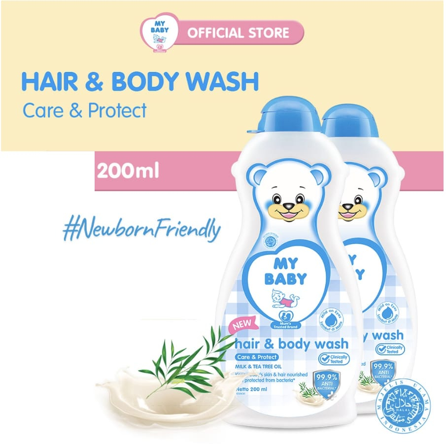 MY BABY HAIR&amp;BODY WASH CARE &amp; PROTECT 200ML