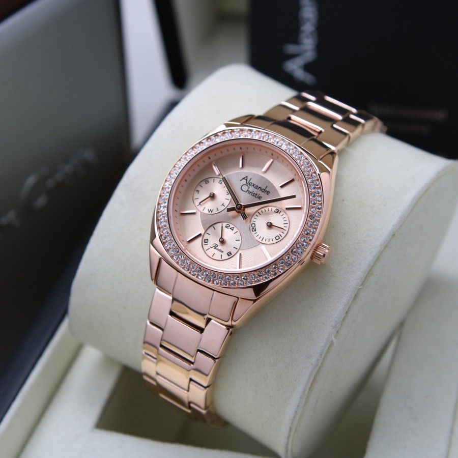 JAM TANGAN WANITA ALEXANDRE CHRISTIE AC 2A36 / AC2A36 RANTAI ORIGINAL GARANSI 1 TAHUN