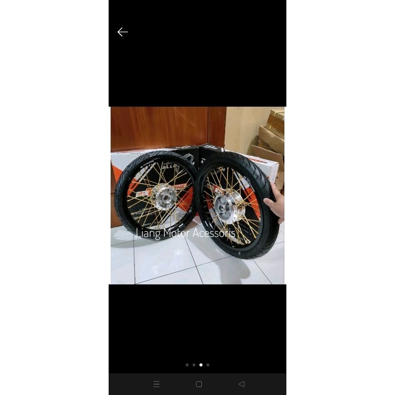 Sepaket Velg TK Racing Tromol Set Jari2 - Yamaha Vixion R 155 / R15 V3 / R15 VVA / XSR 155 / MT 15