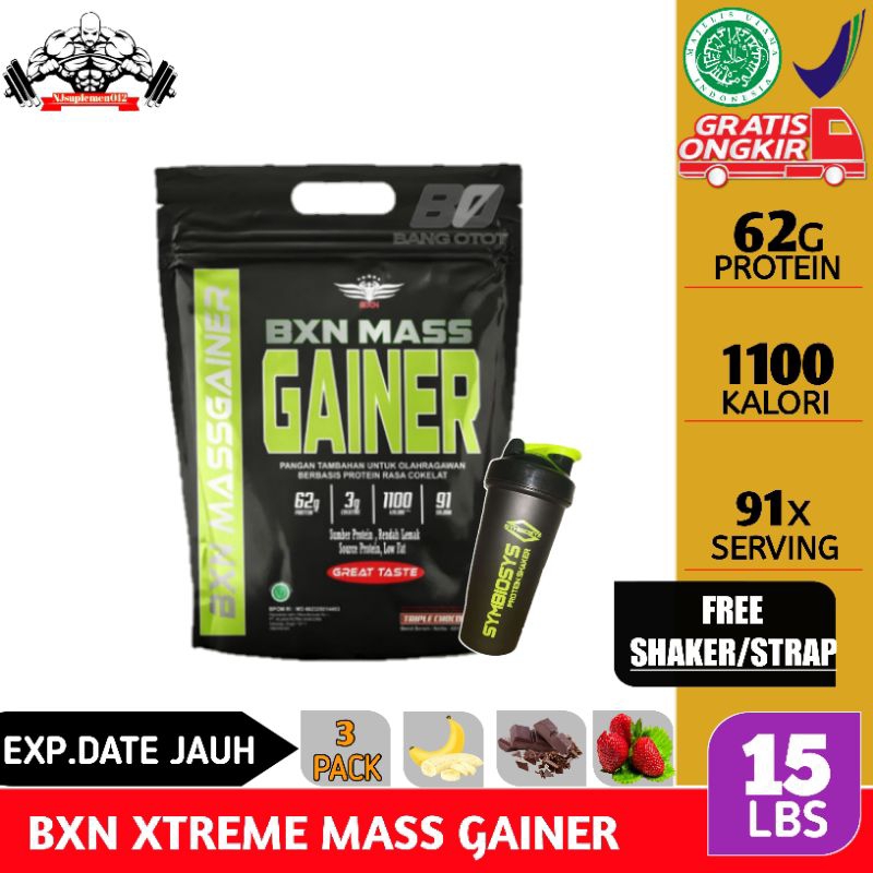BXN XTREME MASS GAINER 15 LBS 15 LB BXN GAINER MASS PENAMBAH BERAT BADAN BPOM HALAL