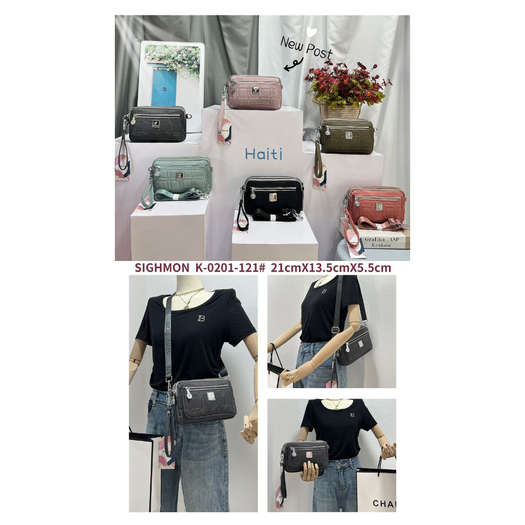 (PINK_IMP) New Import Tas Sighmon . Warna bagus netral Fashion Importt Wanita Premium