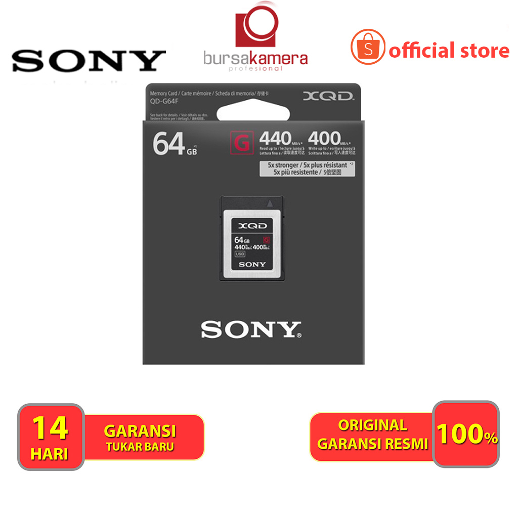 Sony 64GB 440Mbs G Series XQD Memory Card
