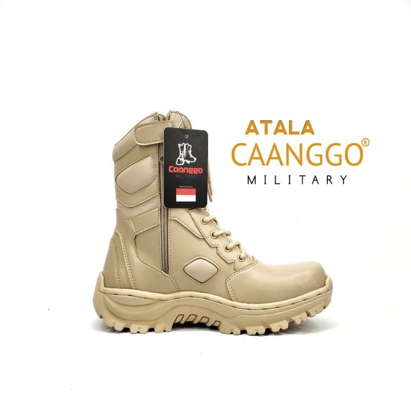 Caanggo -Sepatu pdl tactical outdoor boots safety C-2ATL CREAM