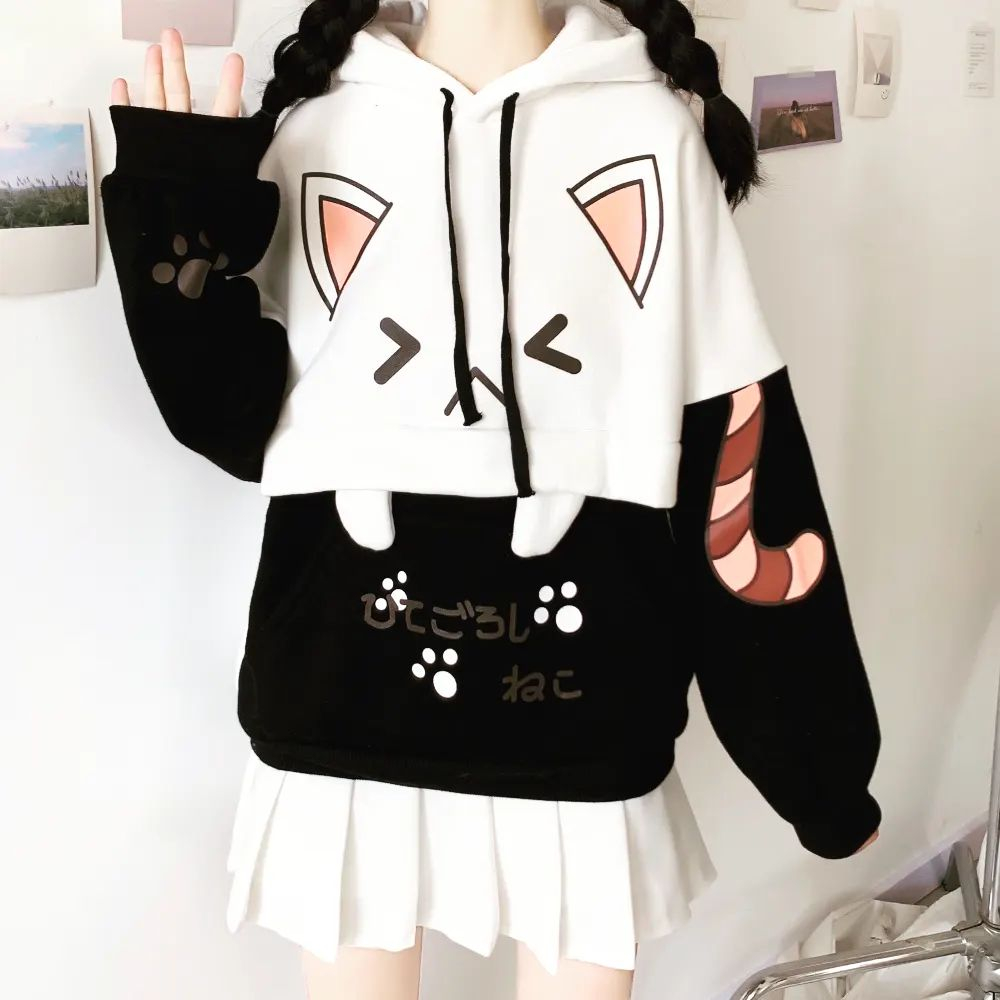 SWEATER WANITA FUNNY CAT SWEATER CS Bahan FLEECE SWEATER WANITA TERBARU 2203 KOREAN STYLE // HOODIE WANITA JUMBO // JACKET HOODIE SABLON