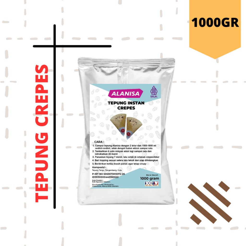 

PRAKTIS!! TEPUNG CREPES 100GR/1KG