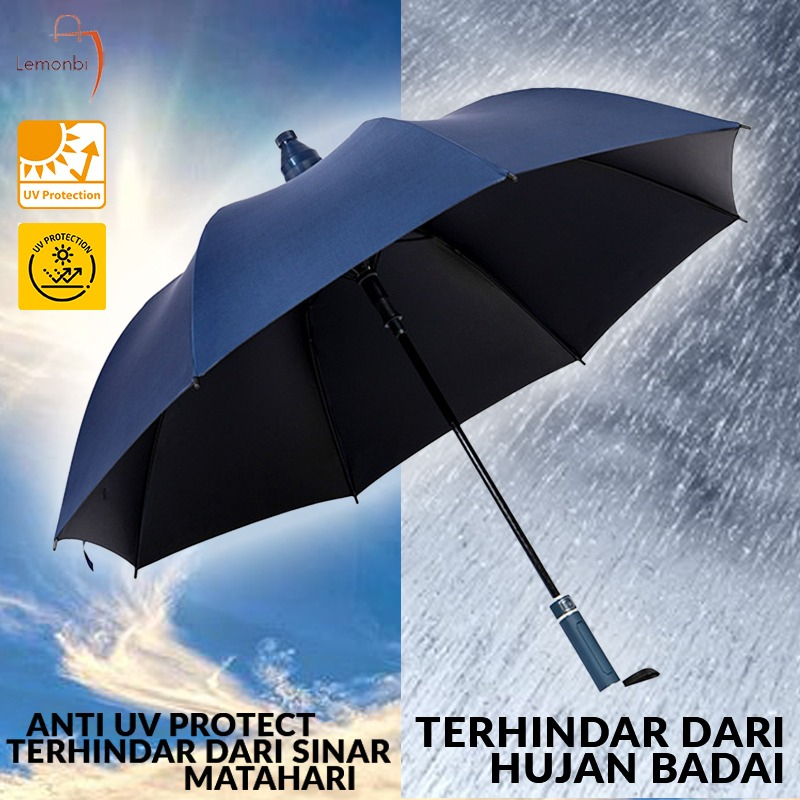 Payung Besar ANTI UV dengan 8 ruas tulang payung berbahan Payung Besar Jumbo Golf Otomatis Jari Fiber Premium Quality