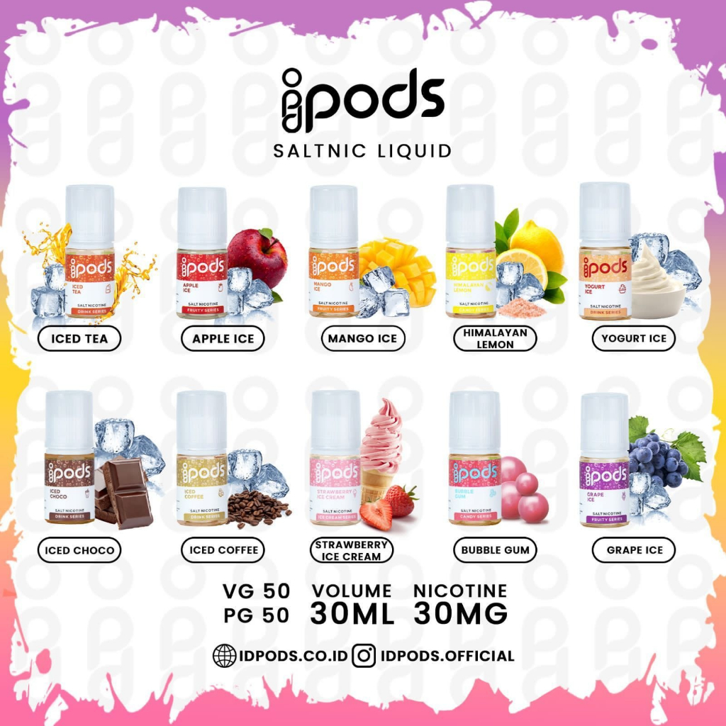 IDPODS DRINK SERIES SALTNIC 30MG IDPODS SALT 30ML by JVS