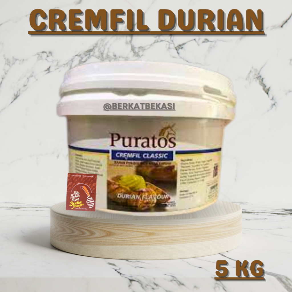 

SELAI DURIAN PURATOS CREMFIL / FILLING / TOPPING (5KG)