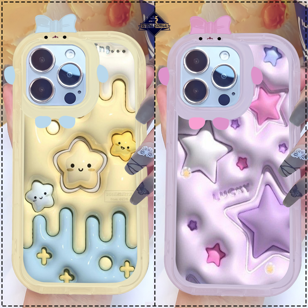 CUSTOM SOFT CASE SILIKON CASING FRAME KAMERA KARAKTER PITACU CUSTOM BINTANG SAMSUNG A03S A03 CORE A0