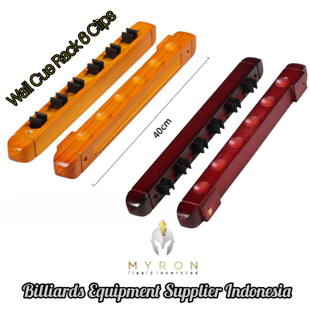 Rak Dinding Stik Billiard~Wall Cue Rack Stick