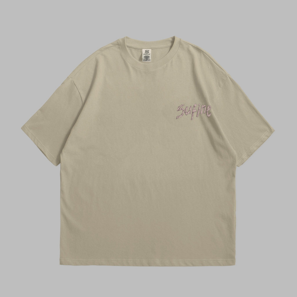 Sufine Cotton Oversized Tshirt Wood 13 - Kaos Oversized