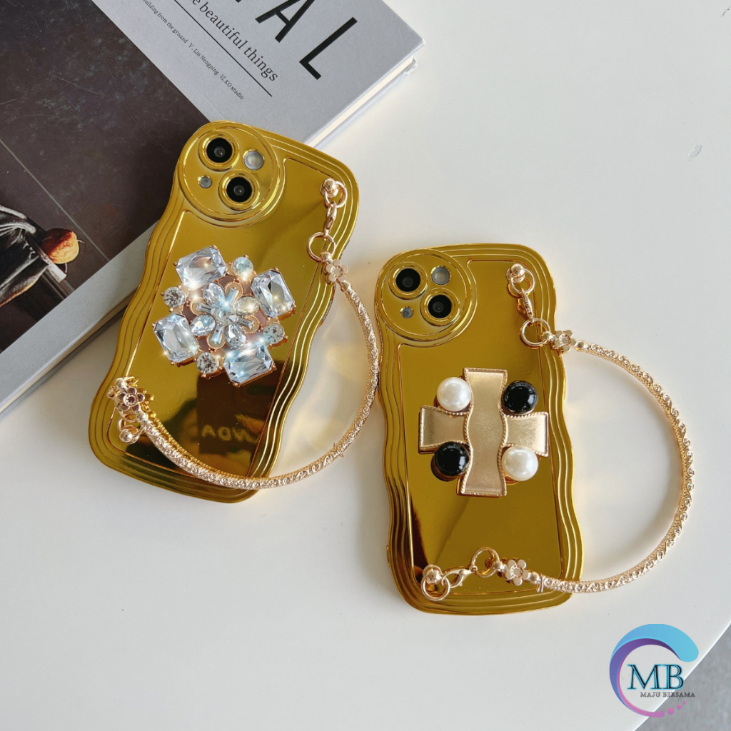 CASE WAVE MODEL TAS JINJING POPSOCKET 3D STAND GOLD FOR VIVO Y02 Y12 Y15 Y17 Y22 Y22S Y15S Y01 Y15A Y16 Y21S Y33S Y32 Y33S Y21A Y33T Y21  Y20 Y20S Y12S Y20I Y30 Y50 Y91 Y93 Y95 Y91C Y1S MB5064