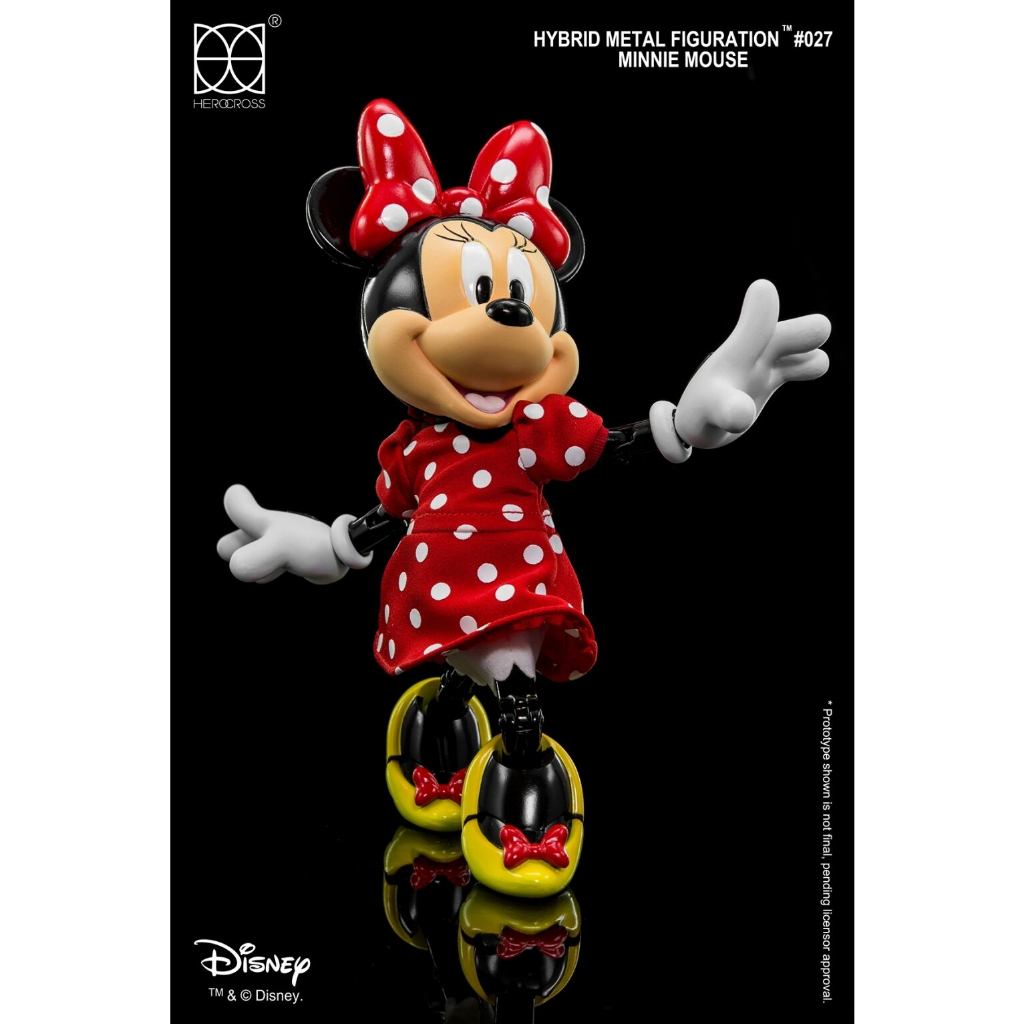 HEROCROSS Disney's Minnie Mouse Hybrid Metal Figuration 5.5&quot; Figure Original