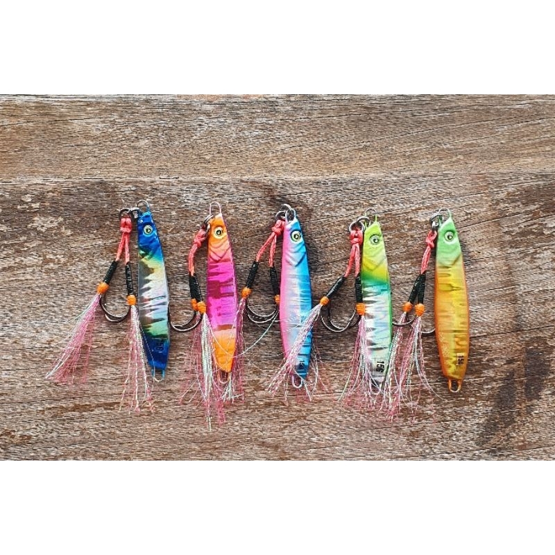 [COD] Lengkap kail Micro jig 10 gram metal jig 10gram thunder jig killer ultra light umpan pancing b